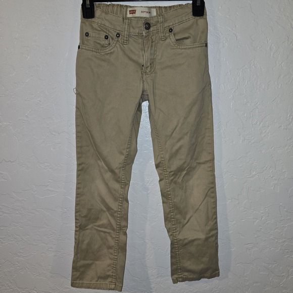 Levi's 511 Slim boys Pants Khaki tan size 8 REGULAR 24 x 23.5 - Picture 1 of 6